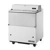 True TMC-34-HC 34in Mobile One Sided Milk Cooler with 8 Crate Capacity 