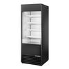 True TOAM-30-HC~NSL01 30in Black Vinyl Vertical Air Curtain Merchandiser 