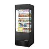 True TOAM-30GS-HC~NSL01 30in Black Vinyl Vertical Air Curtain Merchandiser 