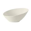 Tuxton China Inc AMU-407 12oz Ceramic Pearl White Slanted Bowl 