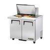 True TSSU-36-15M-B-HC 36in Refrigerated 15 Pan Mega Top Sandwich Prep Table 