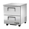 True 27in One-Section Undercounter Refrigerator with 2 Drawers - TUC-27D-2-HC 