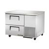 True TUC-44D-2-HC 44in Stainless Steel 2 Drawer Deep Undercounter Refrigerator 