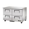 True TUC-48F-D-4-HC 48in Stainless Steel 4 Drawer Undercounter Freezer 