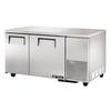 True TUC-60-32F-HC 60in Side Mount Compressor 2 Door Deep Undercounter Freezer 