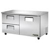 True TUC-60D-2-HC 60in Undercounter Refrigerator with 2 Drawers & 1 Door 