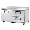 True TWT-60D-2-HC 60in Stainless Steel 2 Drawer Deep Work Top Refrigerator 