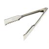 Mercer Culinary M21609 9.5in Stainless Steel Utility Spring Tongs with Gripper End 
