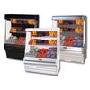 Howard McCray SC-OP30E-4-B-LED 51in Open Produce Merchandiser with Black Exterior & Interior 