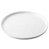 TableCraft 11864 Ridge High Gloss White Melamine 11in dia. Serving Plate- 6 Ea 