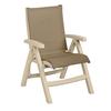 Grosfillex UT091066 Jamaica Beach Midback Sandstone Outdoor Folding Chair 