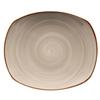 GET PP1607722612 Corona Artisan Grey Porcelain 10in dia. Rolled Edge Plate 