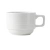 Tuxton China Inc FPF-0803 Pacifica 8oz Stackable Porcelain White Cup - 3dz 