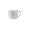 Tuxton China Inc SBF-030 Charleston 3oz Blue/Porcelain White Ceramic Cup - 3dz 