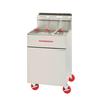 American Range AF-50/25 50lb / 25lb Floor Model Gas Split Pot Fryer 