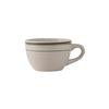 Tuxton China Inc TGB-037 Green Bay 7oz Amr White/Eggshell with Green Band Cup - 3dz 