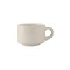Tuxton China Inc TRE-023 Reno/Nevada 7oz American White/Eggshell Ceramic Cup - 3dz 