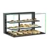 Structural Concepts NR3627DSV Reveal 36in Black Countertop Glass Display Case with Top Lights 