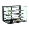 Structural Concepts NR3635DSV Reveal 36in Black Countertop Glass Display Case with Top Lights 