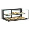 Structural Concepts Reveal 48in Black Countertop Glass Display Case with Top Lights - NR4820DSV 