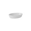 Tuxton China Inc BPK-0502 DuraTux 5oz Porcelain White Oval Crème Brule Dish - 1dz 