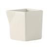 Tuxton China Inc AMU-106 Napa 3oz Pearl White Square Ceramic Creamer - 1dz 