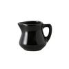 Tuxton China Inc BBR-035 DuraTux 3-1/2oz Black Ceramic Creamer - 1dz 
