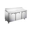 Peach Foodservice PST-71 71in Sandwich Prep Table with (18) Pan Capacity 