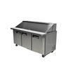 Peach Foodservice 71in Wide 30 Pan Mega Top Sandwich Salad Prep Table - PST-72M 