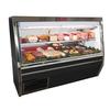 Howard McCray SC-CDS34N-12-BE-LED 144in Narrow Depth Double Duty Deli Case - Black Exterior 
