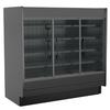 Structural Concepts MD684DR Fusion 74.25"W x 84.5"H Black Refrigerated Display Case 