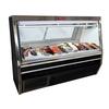 Howard McCray SC-CFS34N-12-BE-LED 144in Narrow Depth Double Duty Fish/Poultry Display Case Black 