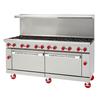 American Range 72in Gas 8 Burner Range with 24in Left Side Manual Griddle - AR-24G-8B-DSB 