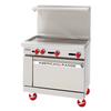 American Range 36in Commercial Gas Manual Griddle Range with 1in Thick Plate - AR-36G-SB 