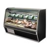 Howard McCray 50in Single Duty Endless Curved Glass Deli Display Case Black - SC-CDS32E-4C-BE-LED 