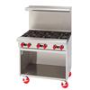 American Range 36in Gas 6 Burner Range with 26.5in Storage Base - AR-6-SB 