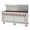 American Range ARGF-36G-6B 72in Gas 6 Burner Green Flame Range with 36in Manual Griddle 