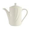 Tuxton China Inc ASU-101 San Marino 11oz Pearl White Ceramic Coffee Pot - 6 per Case 