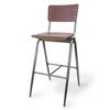 Just Chair Manufaturing CSU-90830 CITYStyle Urban Steel Frame Barstool with Wood Back & Seat 