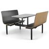 Just Chair Manufaturing CONT-IS-44 Contour 44"L Welded Steel Black Table Island Unit 
