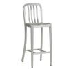Just Chair Manufaturing Navy Slat Back Industrial Aluminum Welded Frame Barstool - A22030-PS-COM 