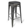 Just Chair Manufaturing Industrial Galvanized Welded Frame Backless Barstool - G42530X-PS-COM 