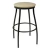 Just Chair Manufaturing Industrial Black Powder Coat Metal Frame Backless Bar Stool - M66830X-COM 