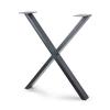 Just Chair Manufaturing TBX-XRUS-40 Metal Bar Height 24"W x 40"H X-Style Welded Table Base 