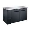 Peach Foodservice PBB-2 59in Solid Two Door Back Bar Refrigerator 