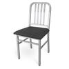 Just Chair Manufaturing CSU-91018-COM CITYStyle Slatted Back Urban Steel Frame Chair w/Padded Seat 