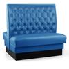 Just Chair Manufaturing JBD-SBT-48-GR1/COM 48"H Double Sided Custom Booth with Upholstered Back & Seat 