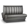 Just Chair Manufaturing JBD-UCH-42-GR1/COM 42"H Double Sided Custom Booth with Upholstered Back & Seat 