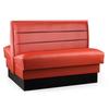 Just Chair Manufaturing JBD-UHC-36-GR1/COM 36"H Double Sided Custom Booth with Upholstered Back & Seat 