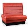 Just Chair Manufaturing JBD-UHC-48-GR1/COM 48"H Double Sided Custom Booth with Upholstered Back & Seat 